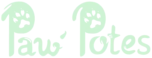 Logo titre paw'potes pawpotes paw-potes éducation canine